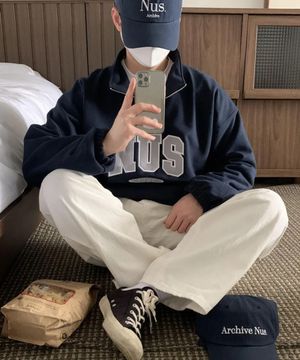 Nus 로고 반집업(네이비)