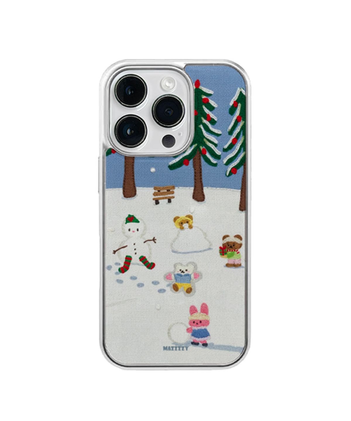 마찌(MAZZZZY) [Silver] Snowman Time Case