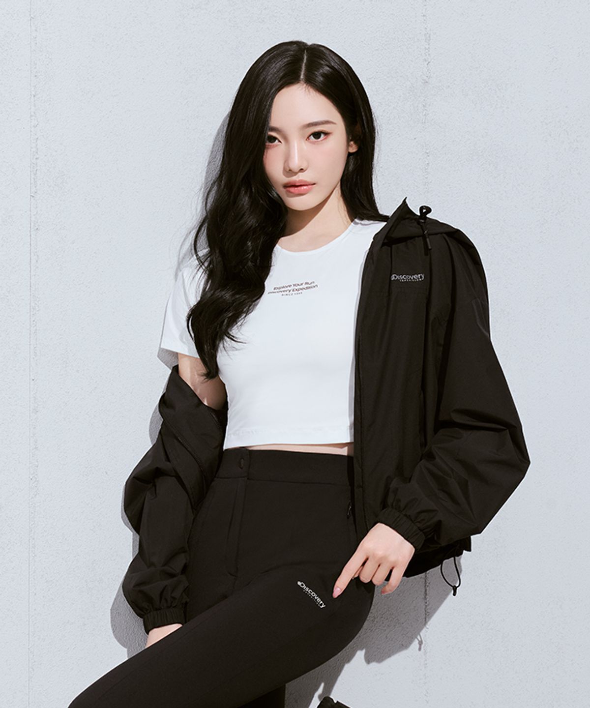 디스커버리 익스페디션(DISCOVERY EXPEDITION) 여성 베르텍스 2L 아웃도어 크롭자켓 (BLACK)