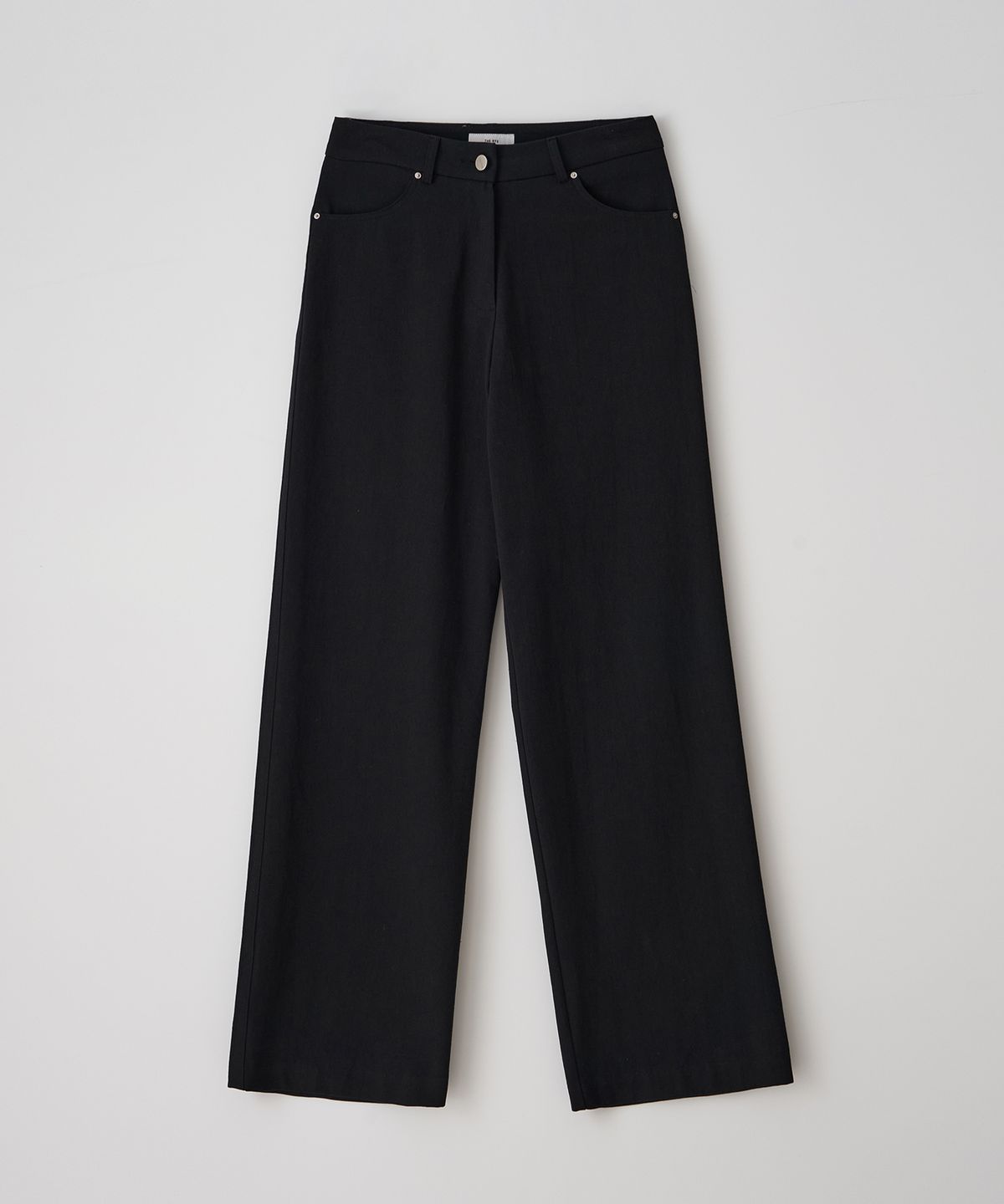 더라이(THERYE) Cotton Straight Pants(Black)