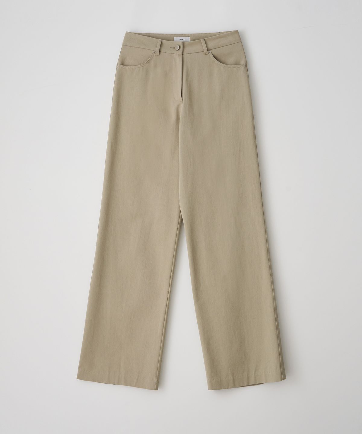 더라이(THERYE) Cotton Straight Pants(Beige)