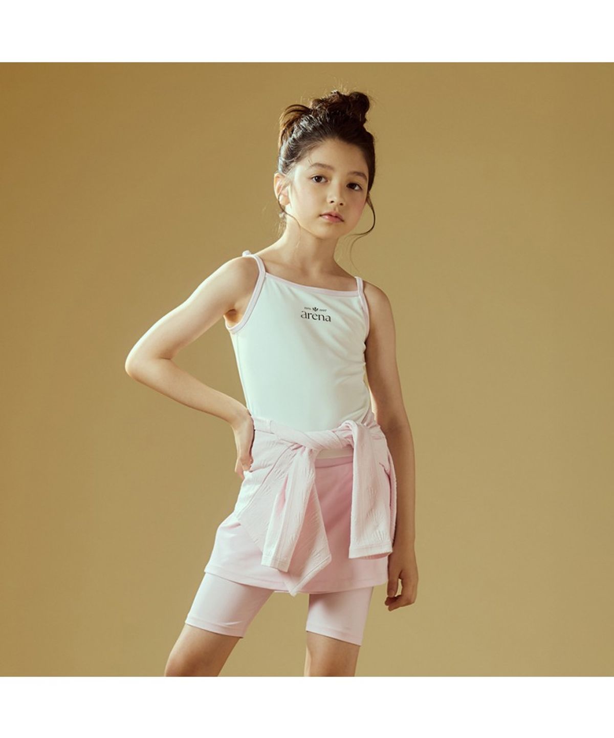 아레나 키즈(ARENA KIDS) 셀리 아동 래쉬가드 3PCS 세트 A6BG1GS01LPK