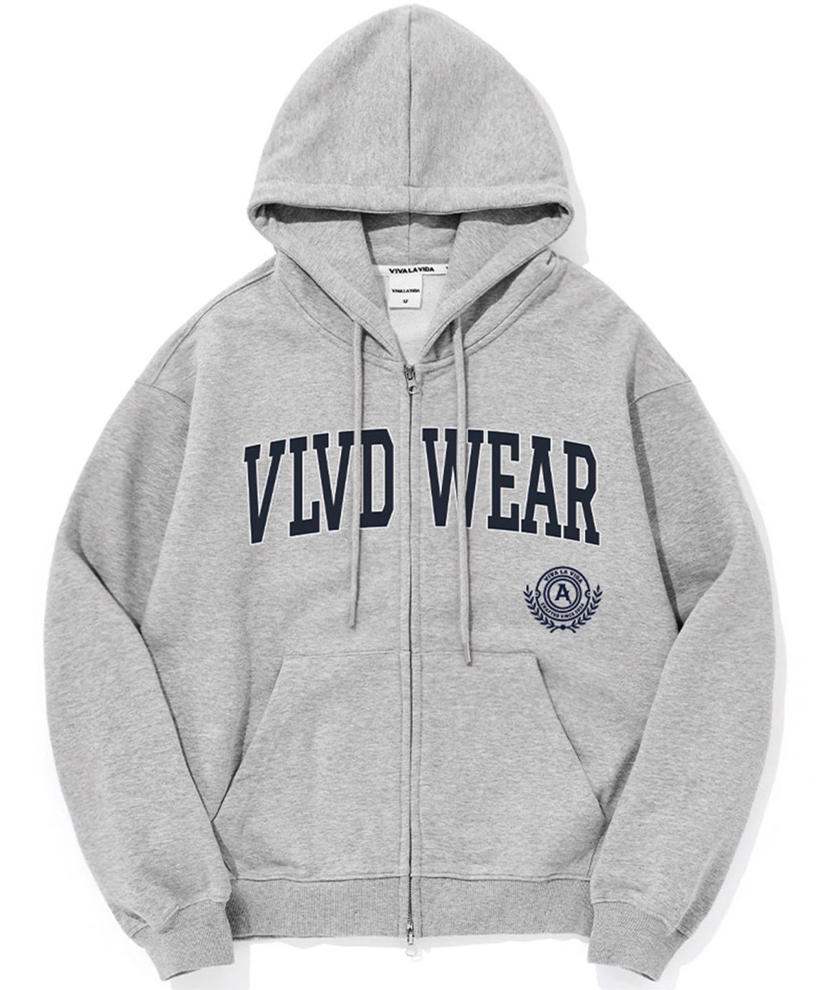 비바라비다(VIVA LA VIDA) [기모선택] Wearness 헤비테리 후드 집업 멜란지