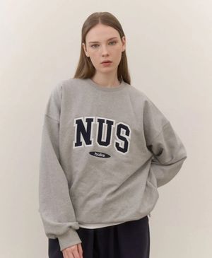 Nus 로고 맨투맨 (그레이)