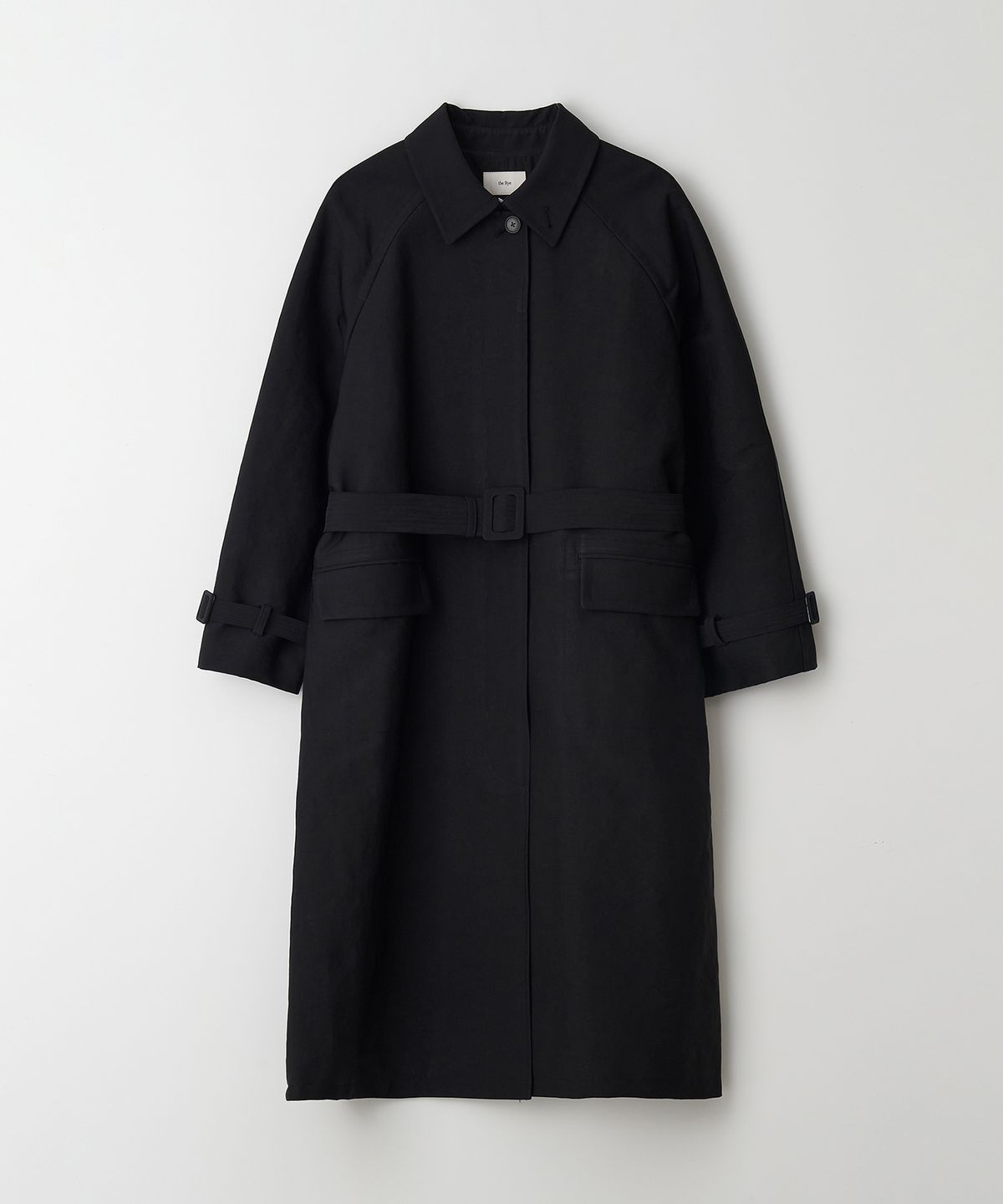 더라이(THERYE) Raglan Belted Trench Coat(Black)