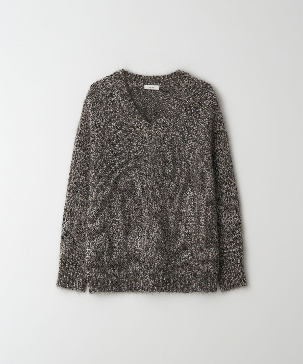 더라이(THERYE) Blended V-neck Knit(Brown)