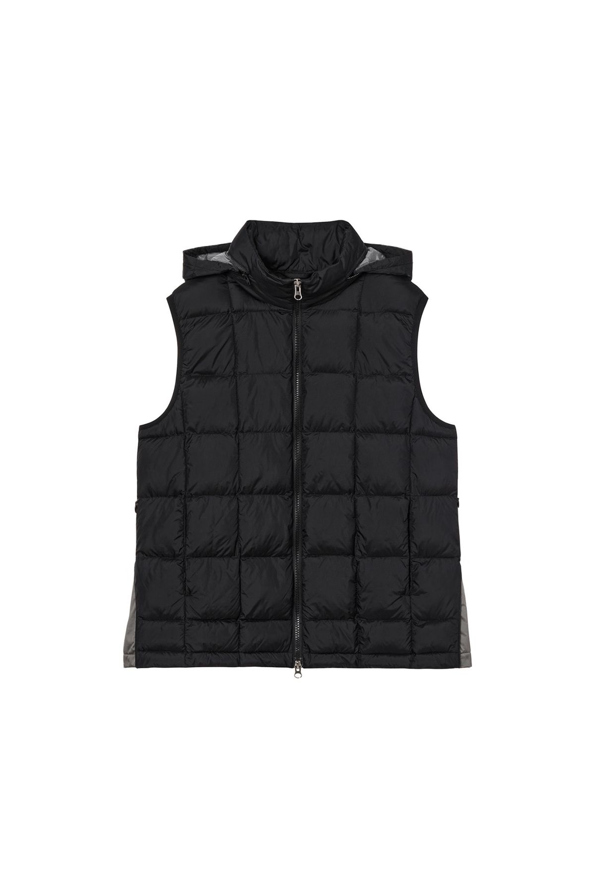다이닛(DEINET) POINT WELLON HOOD VEST IN BLACK