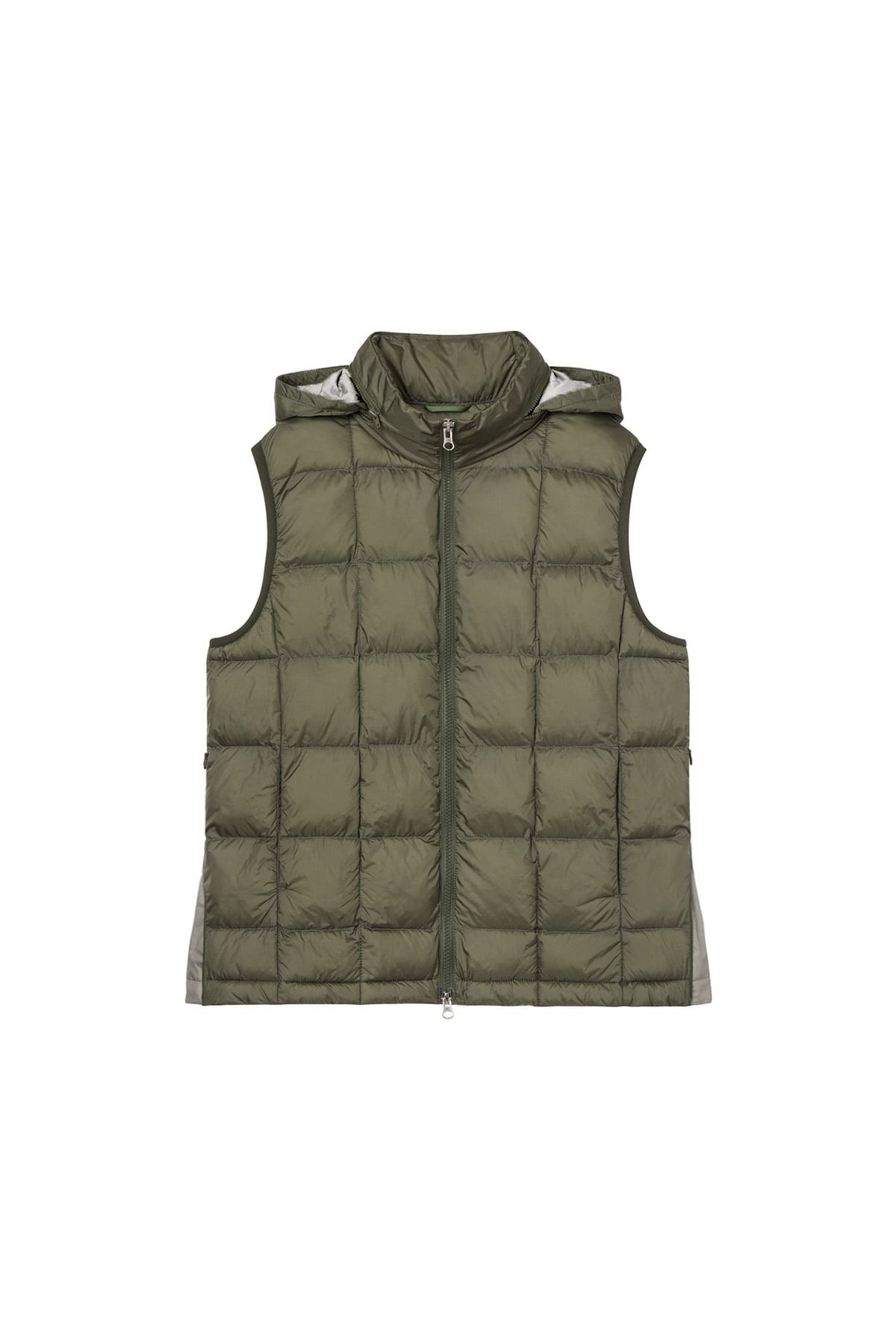 다이닛(DEINET) POINT WELLON HOOD VEST IN KHAKI