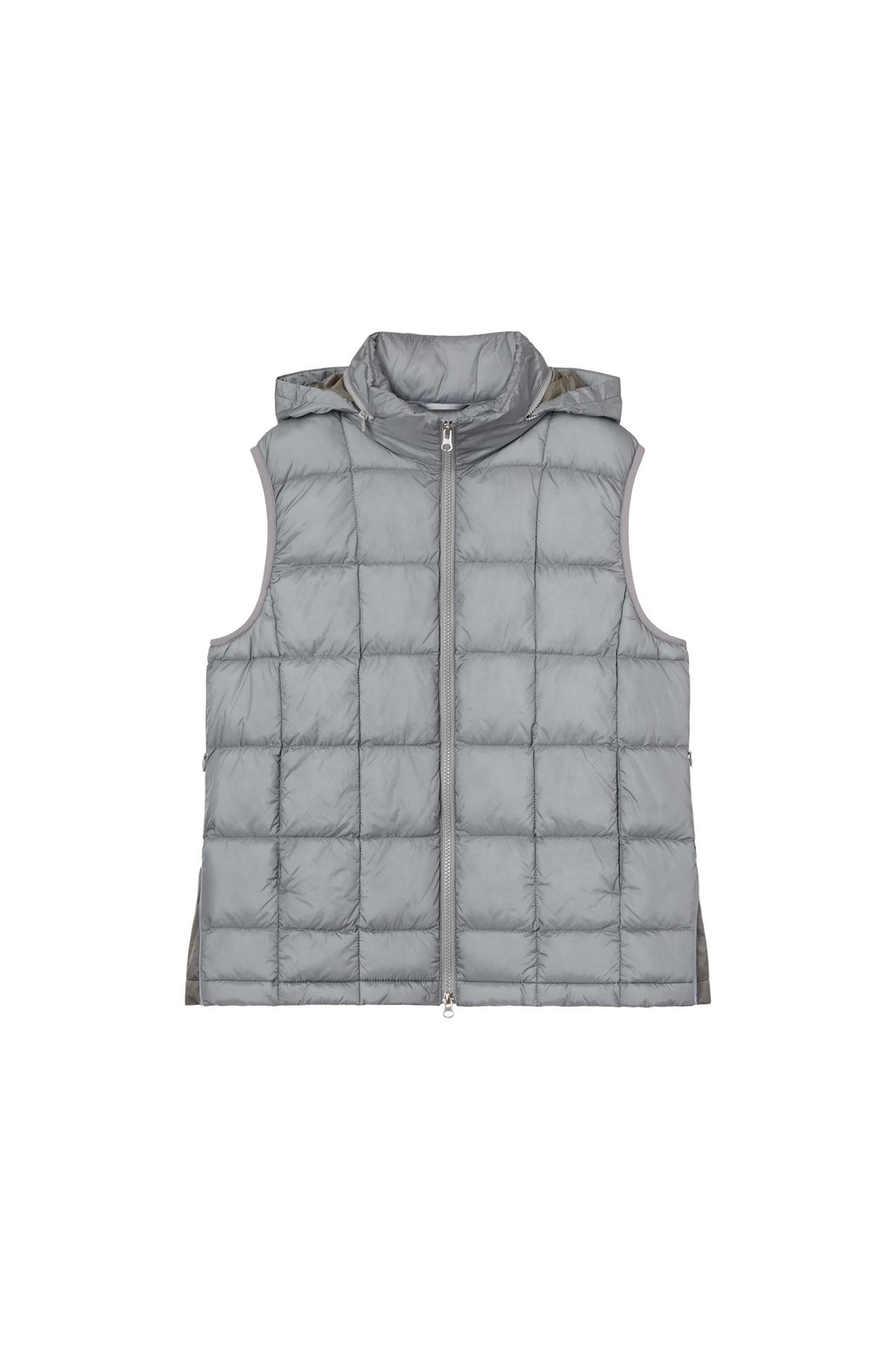 다이닛(DEINET) POINT WELLON HOOD VEST IN SILVER