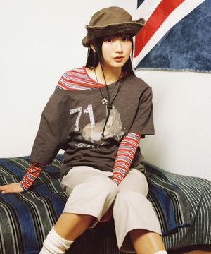 LUCKY PONY CLUB SS TEE CHARCOAL(CV2GMFT502A)