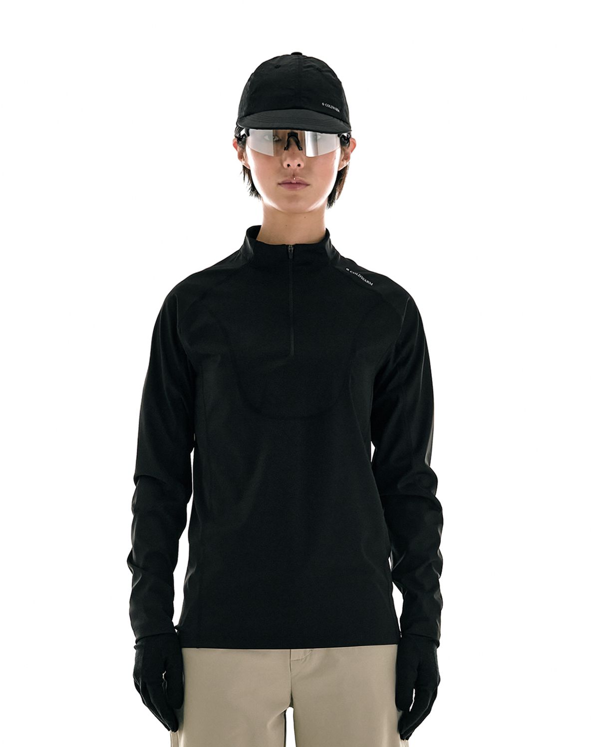 콜드웜(COLDWARM) Trail Half-Zip (Black) -Women-