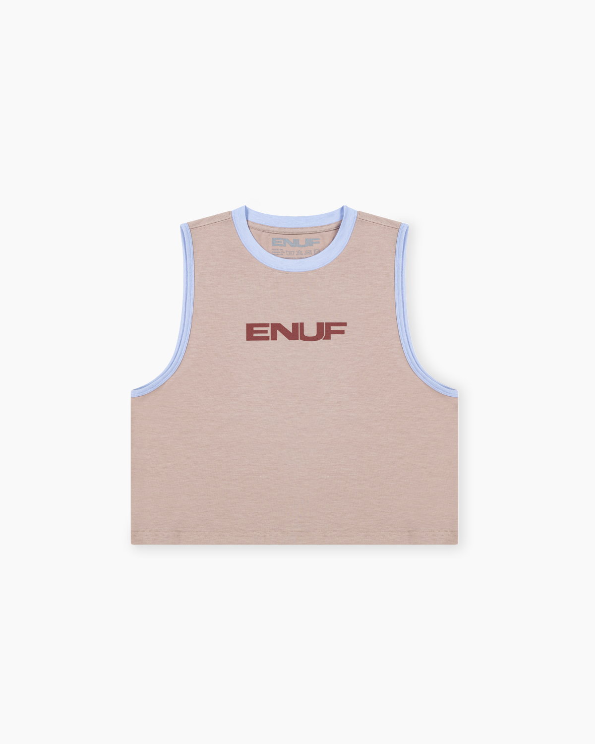 이너프(ENUF) ENUF 핑크/코발트 민소매크롭