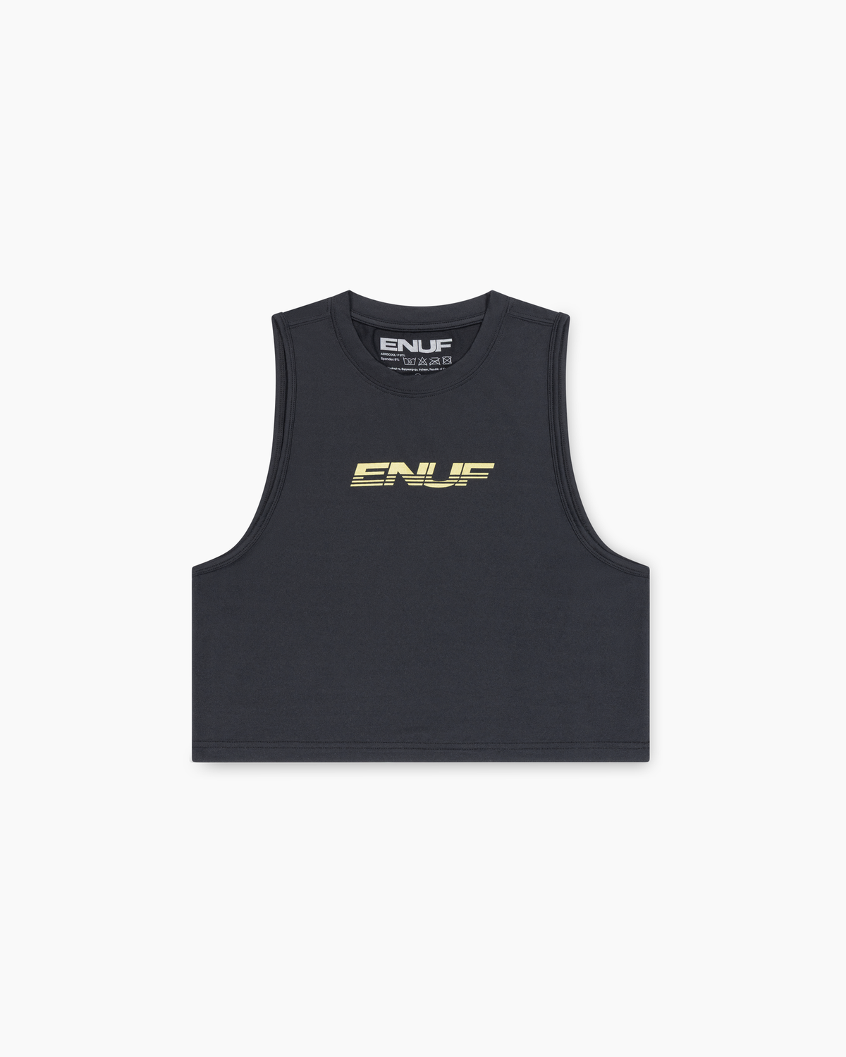 이너프(ENUF) ENUF RUN 필드 블랙 민소매크롭