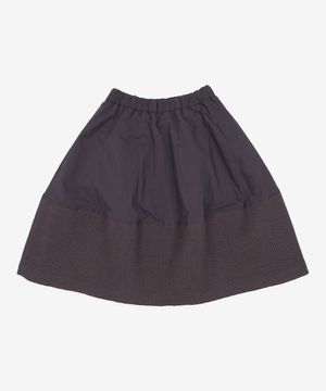 PADDED BANDING POCKET SKIRT, BLACK