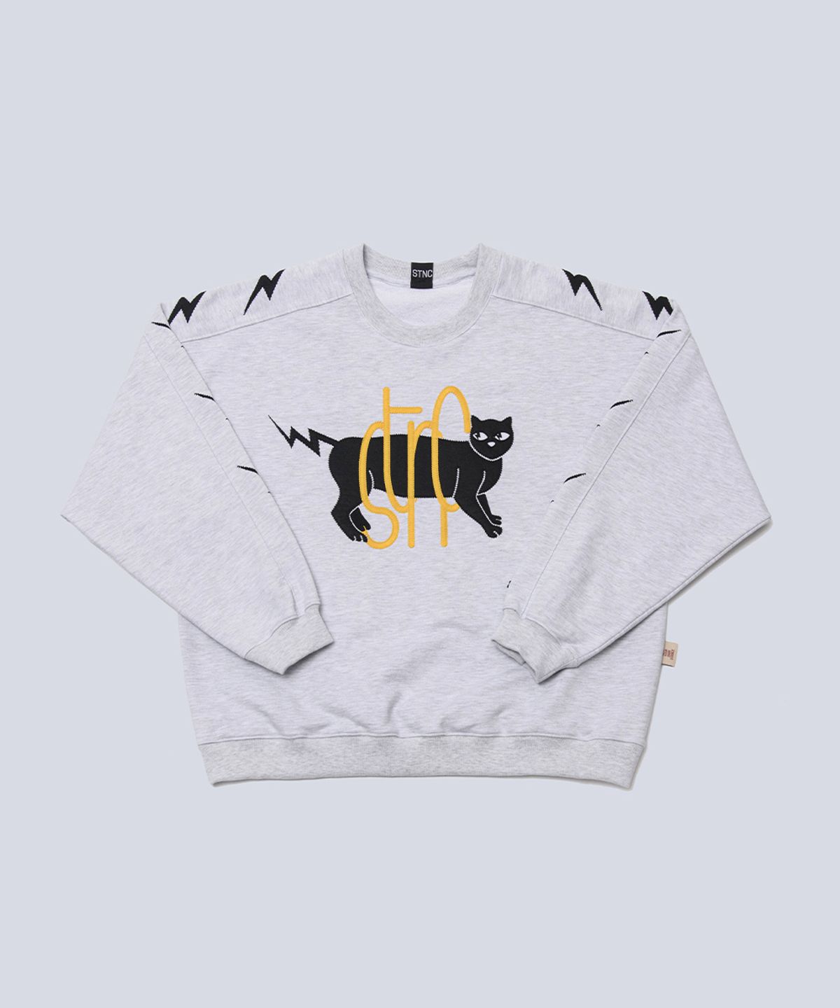 스텐스 서울(STANCE SEOUL) BLACK CAT LINED BOX TOP (HEATHER GREY)