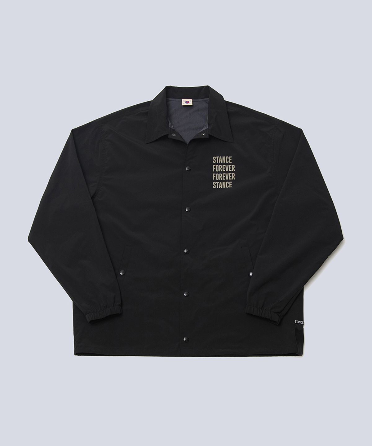 스텐스 서울(STANCE SEOUL) MASK GIRL COACH JACKET (BLACK)