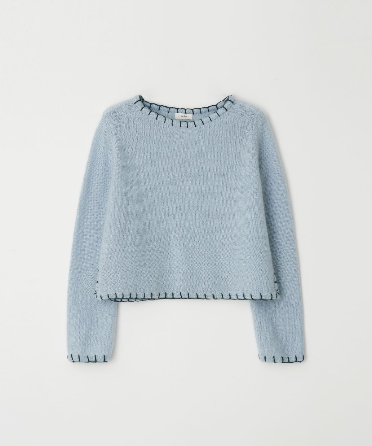 더라이(THERYE) Mohair Stitch Knit(Sky blue)