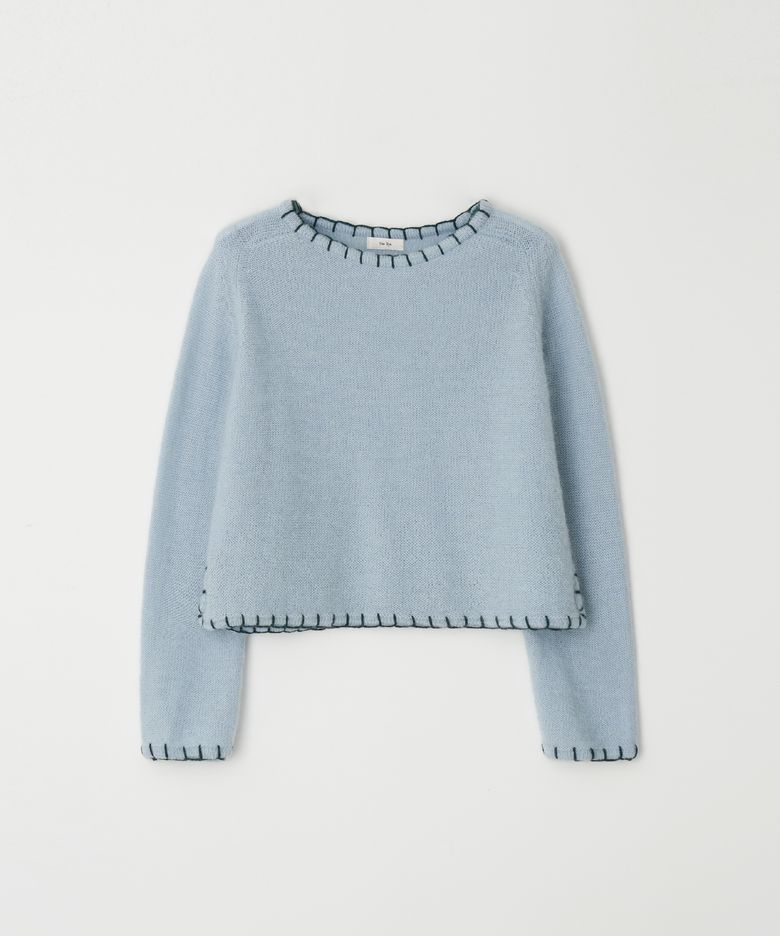 Mohair Stitch Knit(Sky blue)