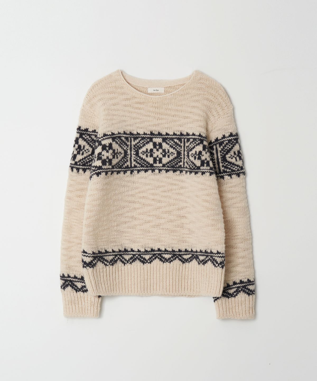더라이(THERYE) Snow Jacquard Knit(Ivory)
