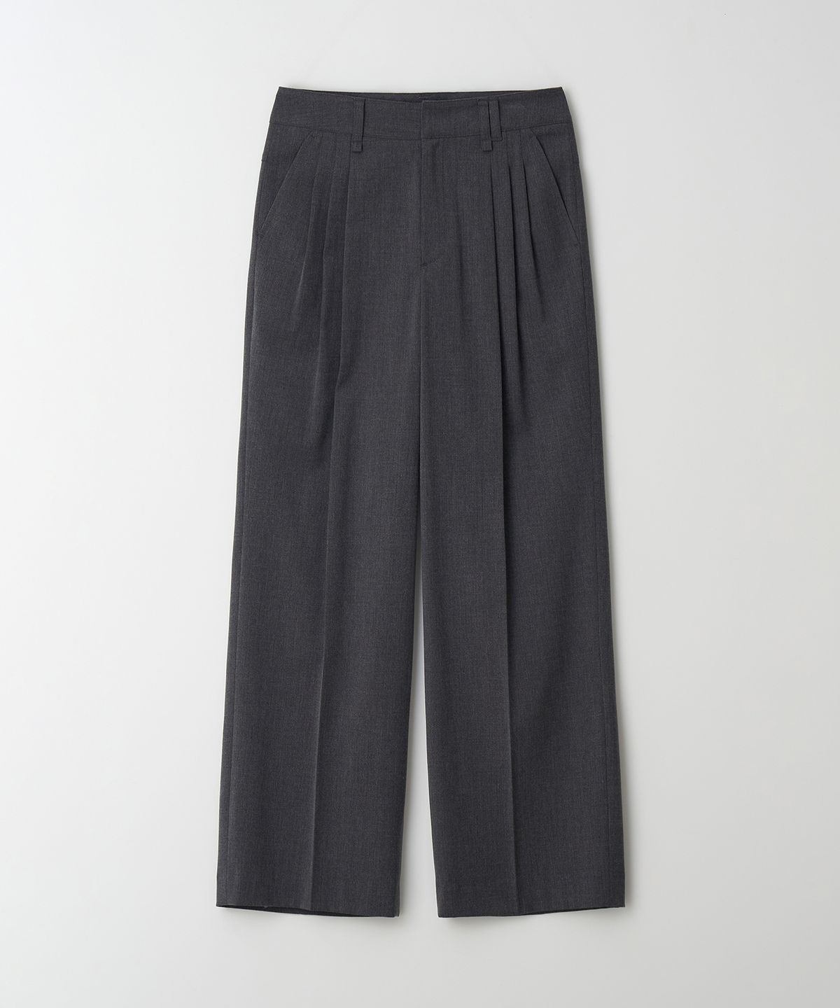더라이(THERYE) Wool Pintuck Pants(Charcoal)