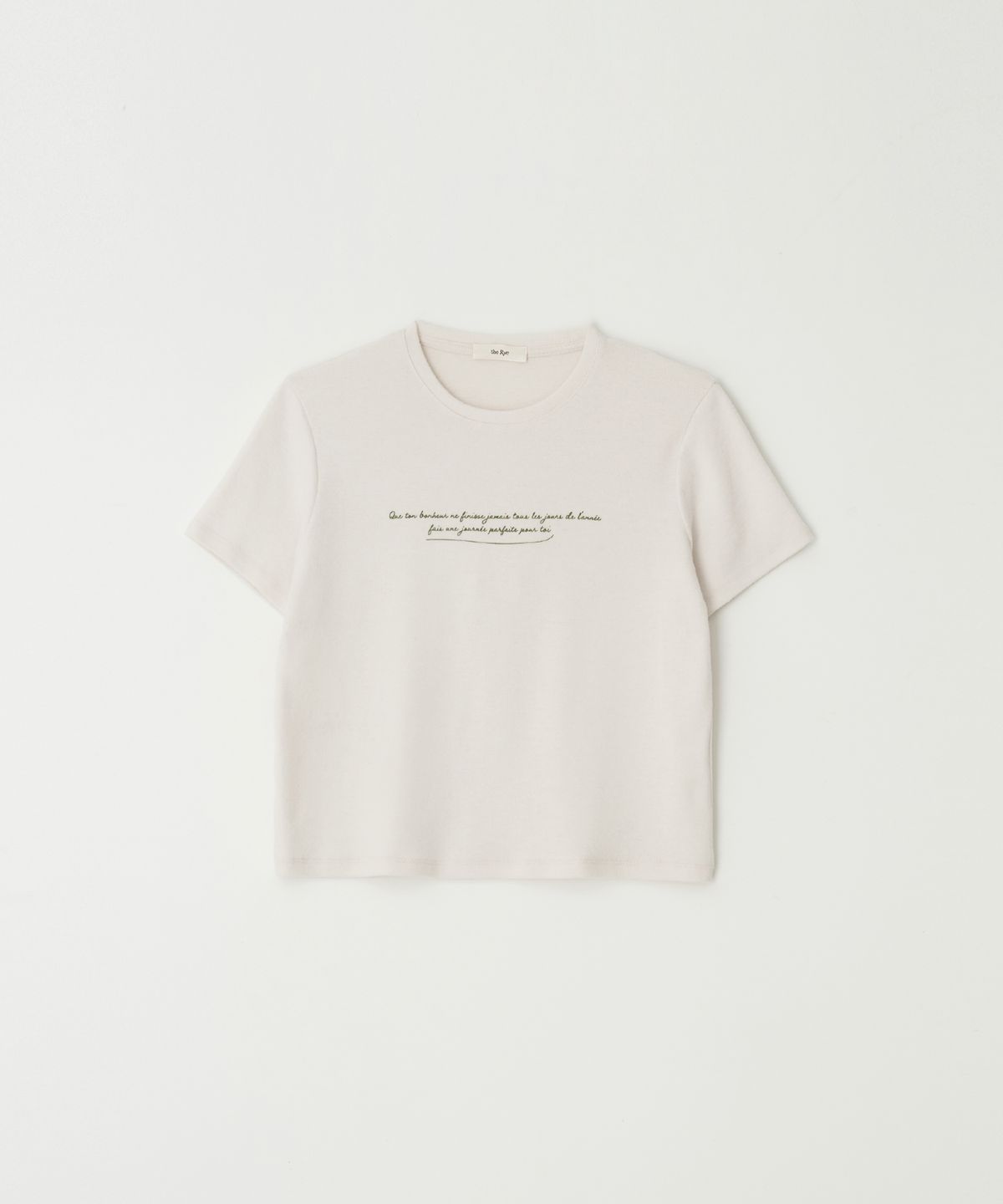 더라이(THERYE) Holiday Soft T-shirts(Ivory)