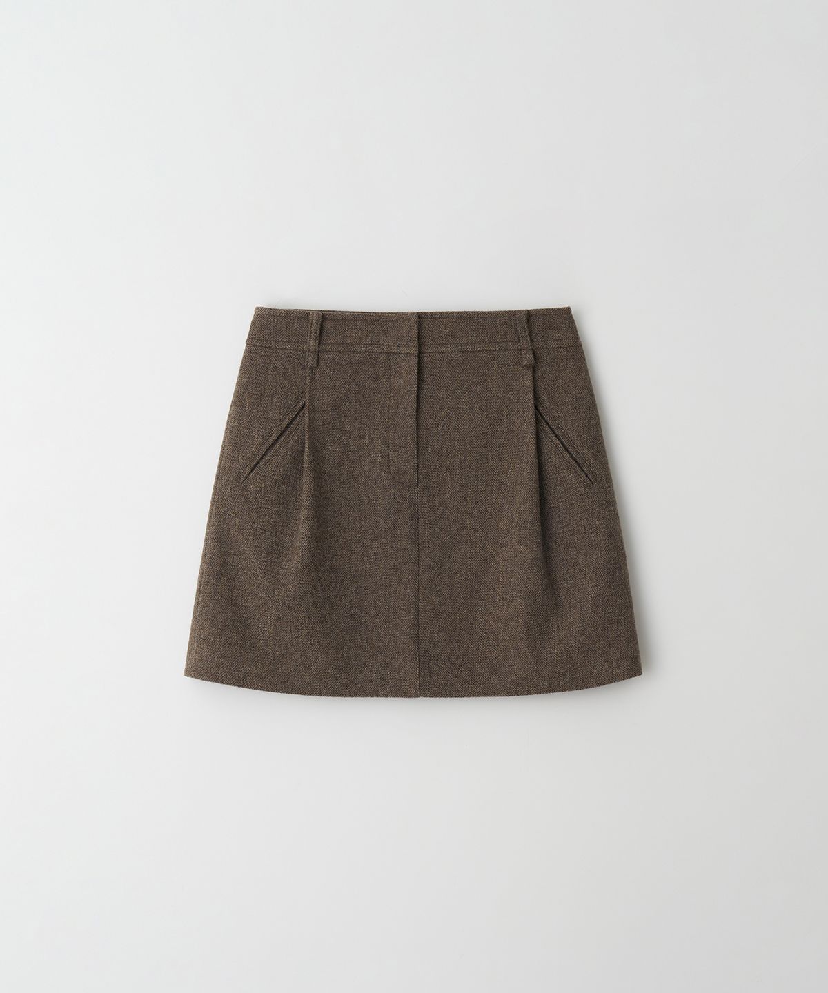 더라이(THERYE) Volume Mini Skirt(Brown)