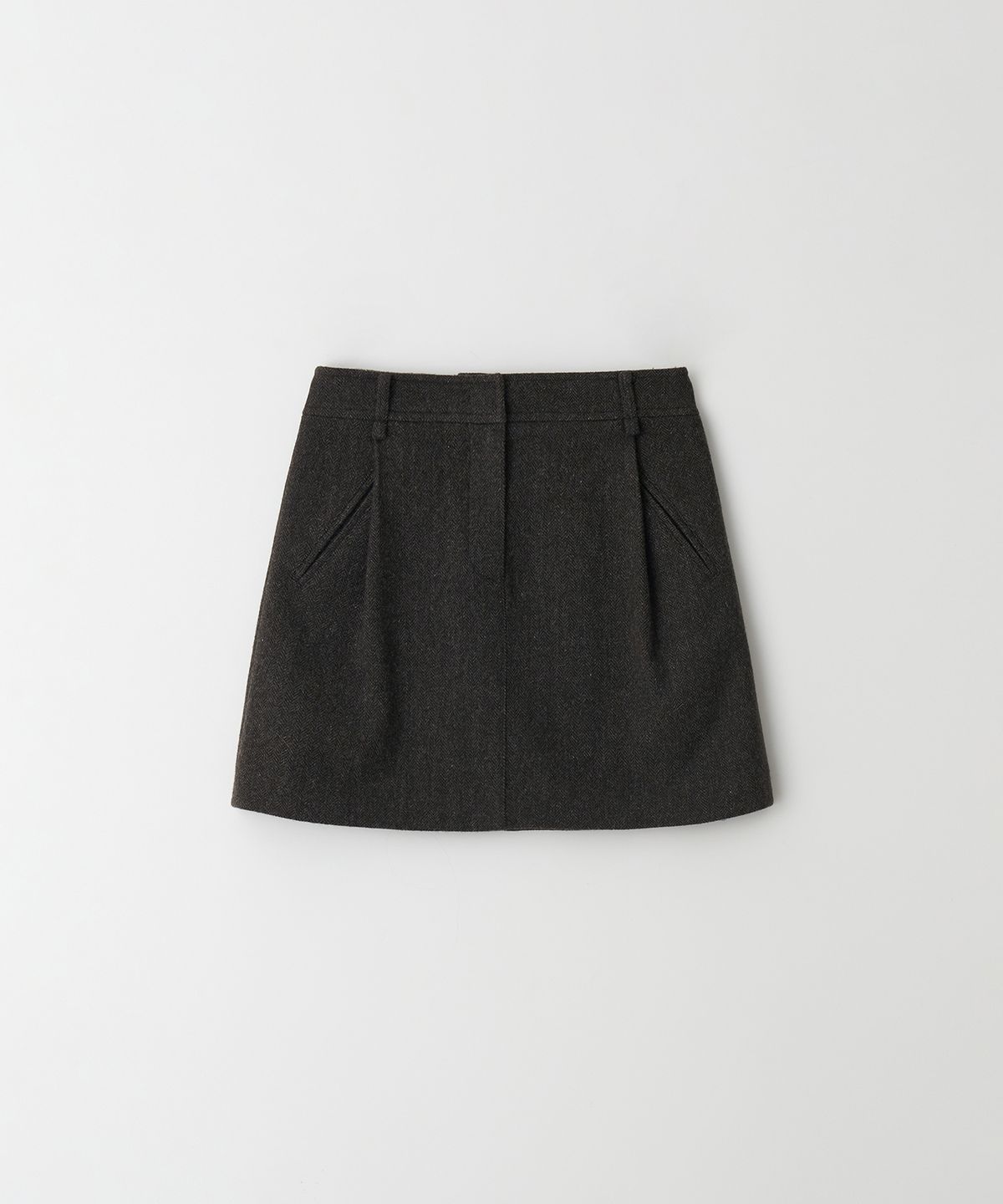더라이(THERYE) Volume Mini Skirt(Charcoal)