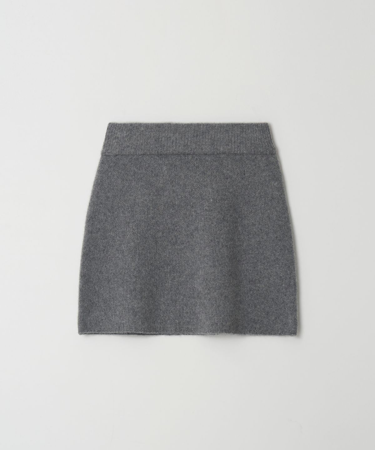 더라이(THERYE) Alpaca Knit Skirt(Gray)