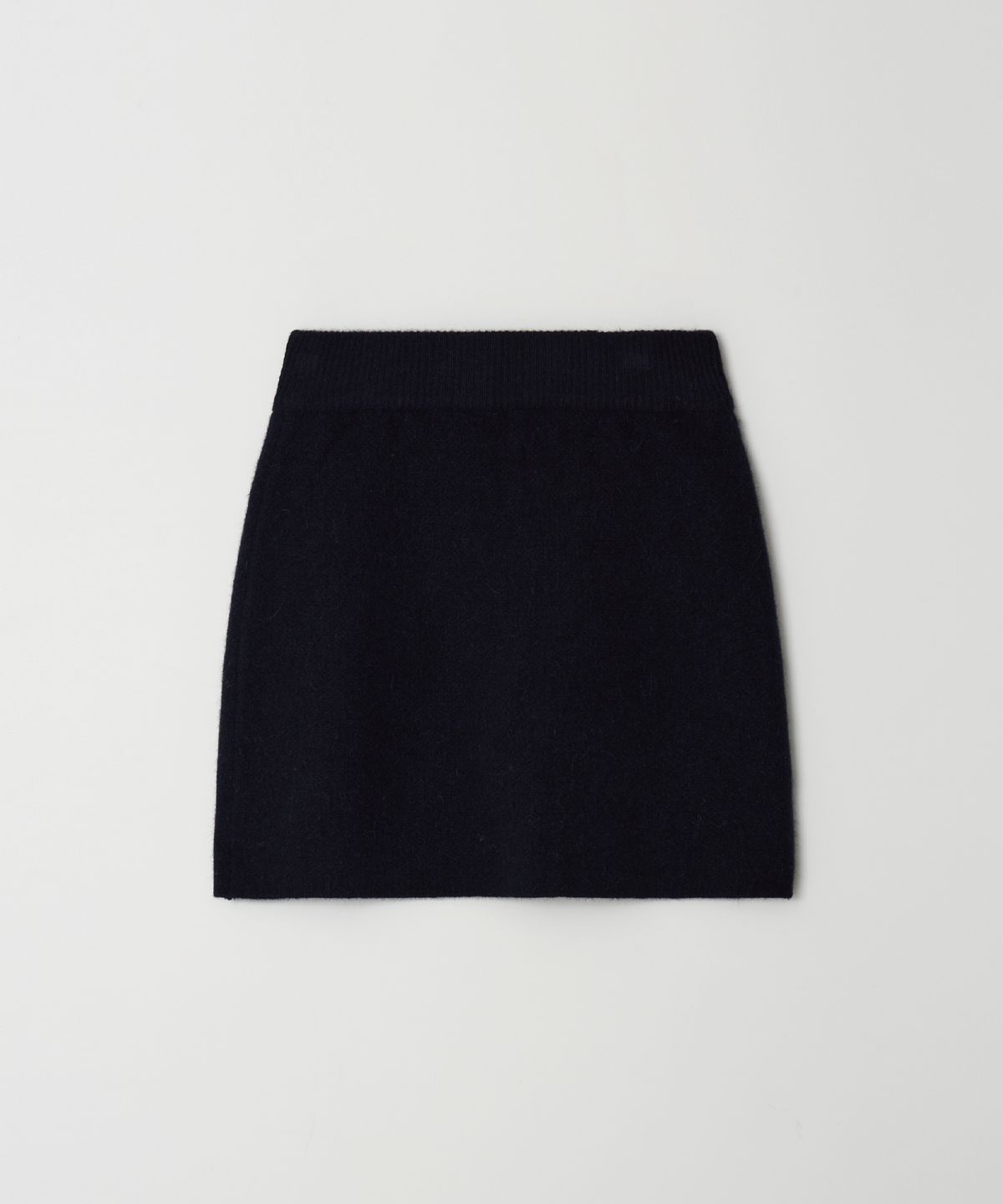 더라이(THERYE) Alpaca Knit Skirt(Navy)