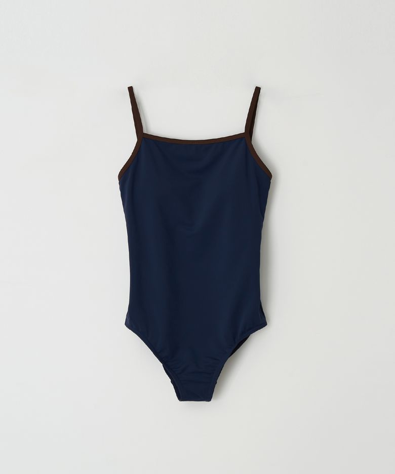 Color Block Swim Suit(Navy)