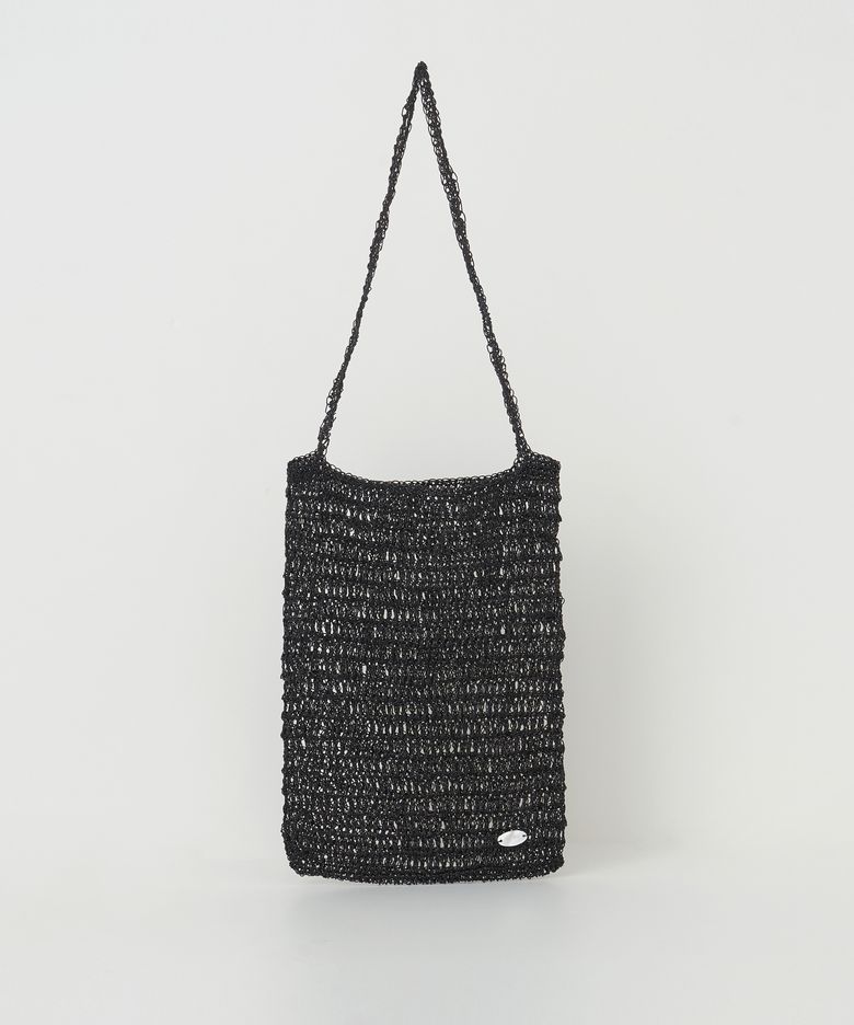 Hand knitted bag(Black)