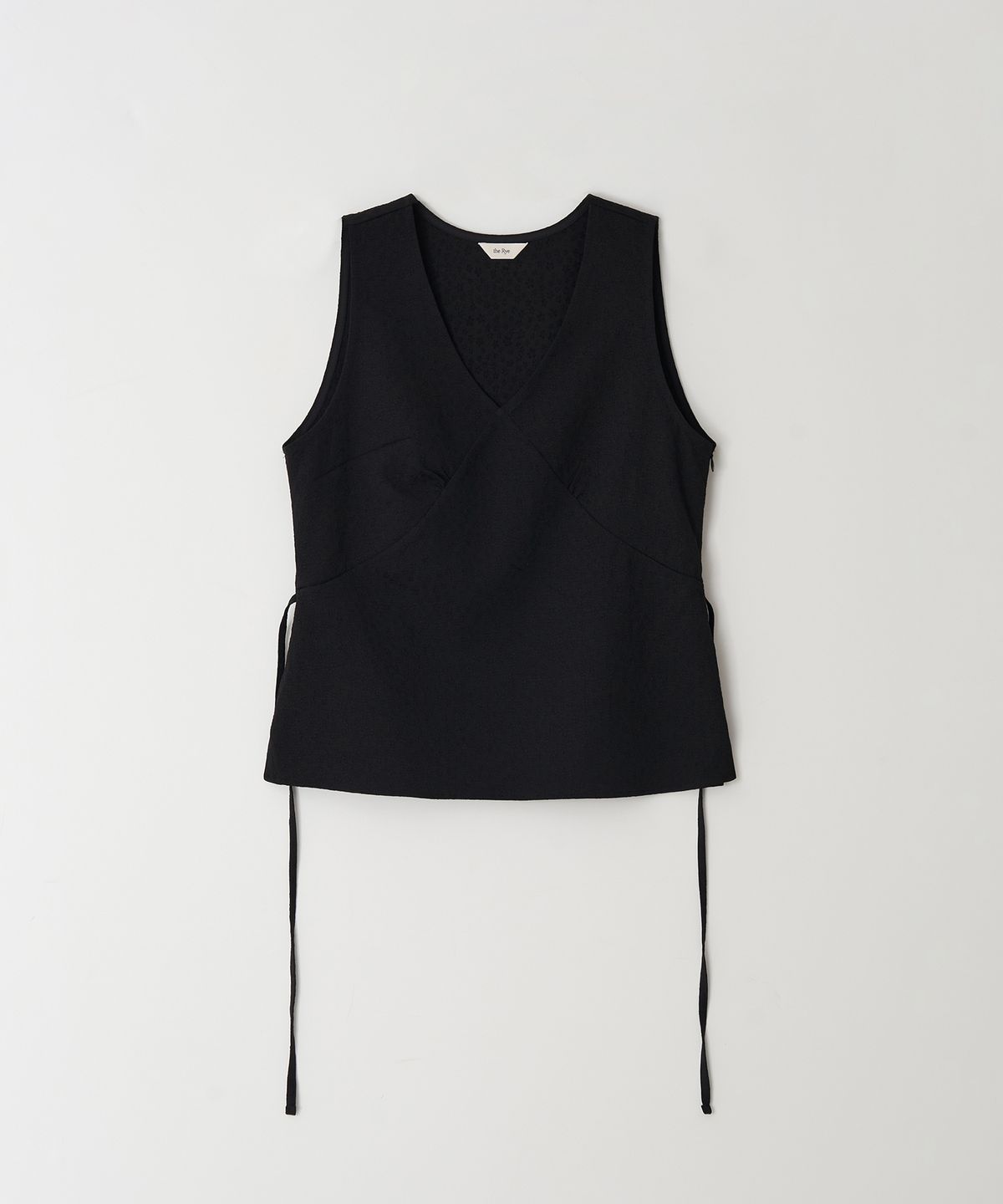더라이(THERYE) V-neck Sleeveless blouse(Black)