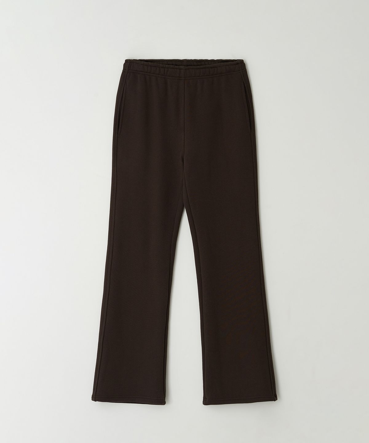 더라이(THERYE) Semi Flared Sweat pants(Brown)