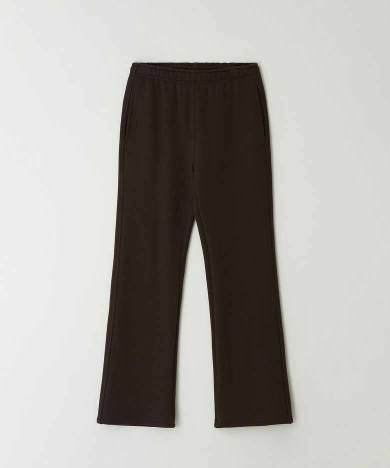 Semi Flared Sweat pants(Brown)