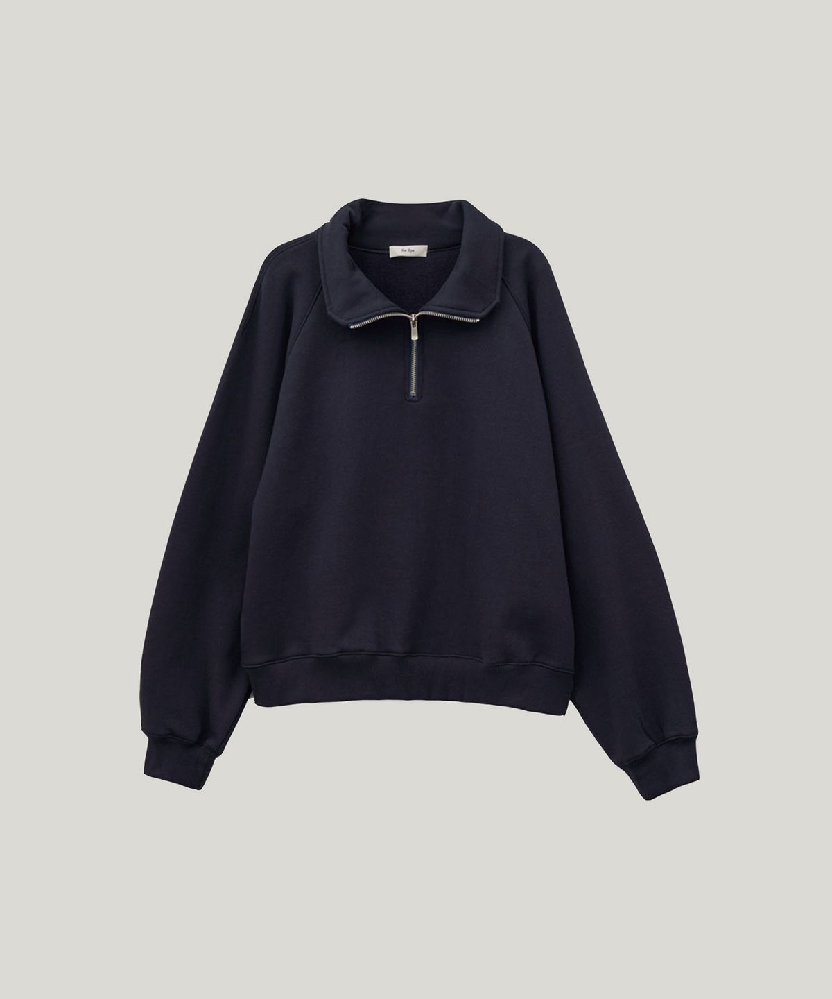 더라이(THERYE) Half Zip-Up Sweatshirt(Blue)