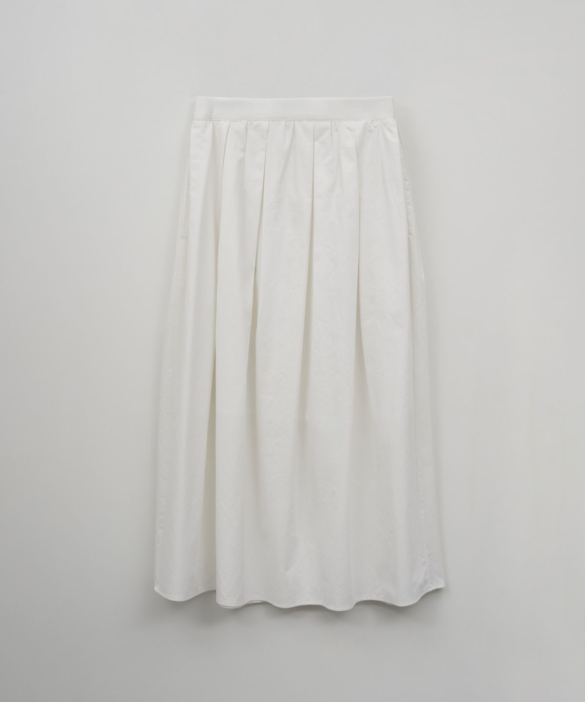 더라이(THERYE) Cotton Pleat Skirt(Ivory)