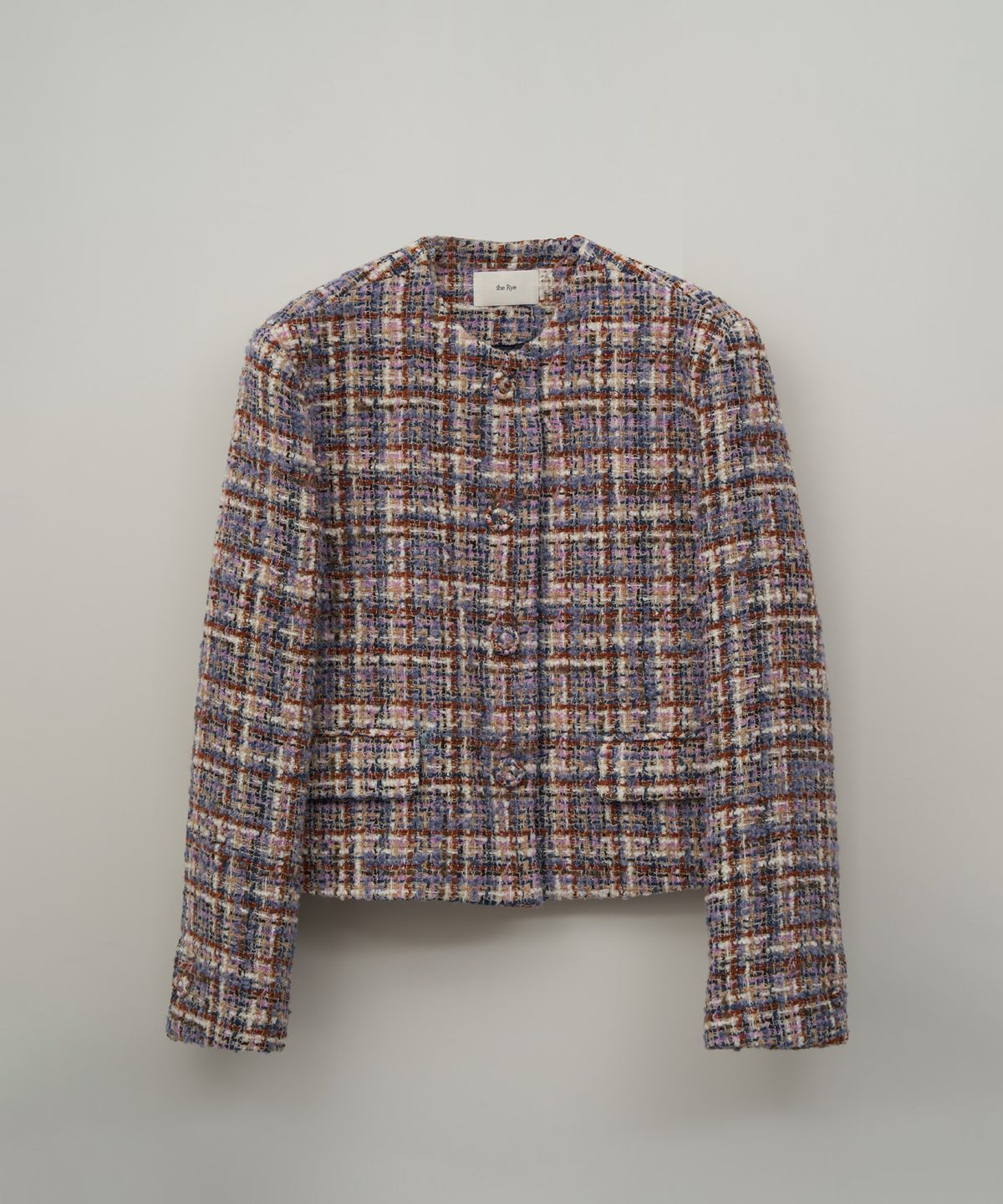 더라이(THERYE) Tweed Round Jacket(Italy Fabric)
