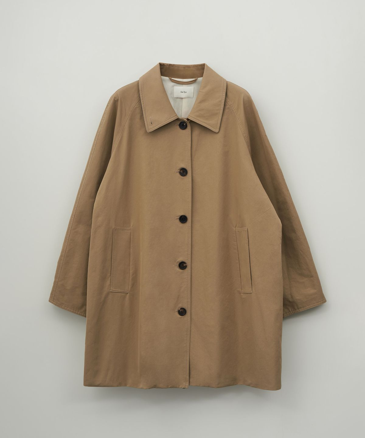 더라이(THERYE) Solid Half Trench Coat(Beige)