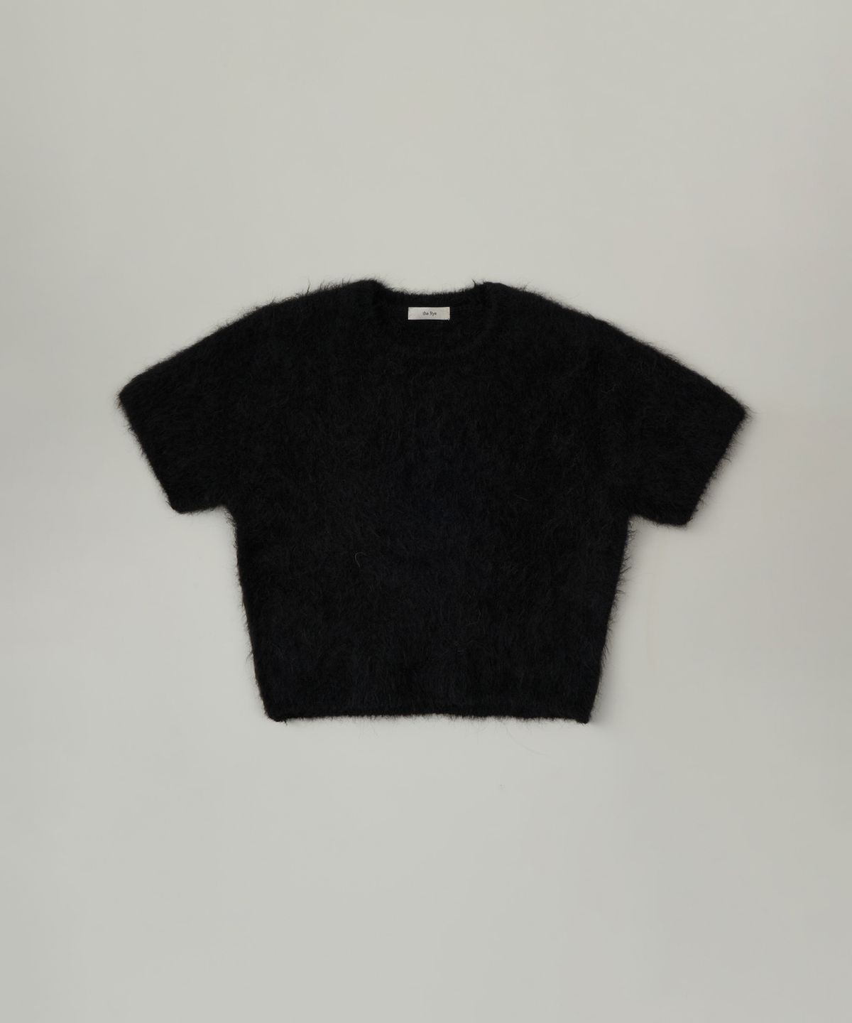 더라이(THERYE) Alpaca Half Sleeve Knit(Black)