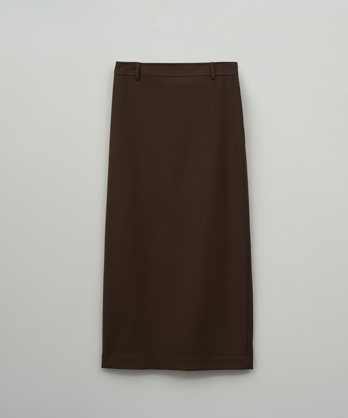 더라이(THERYE) Wool Long Slit Skirt(Brown)