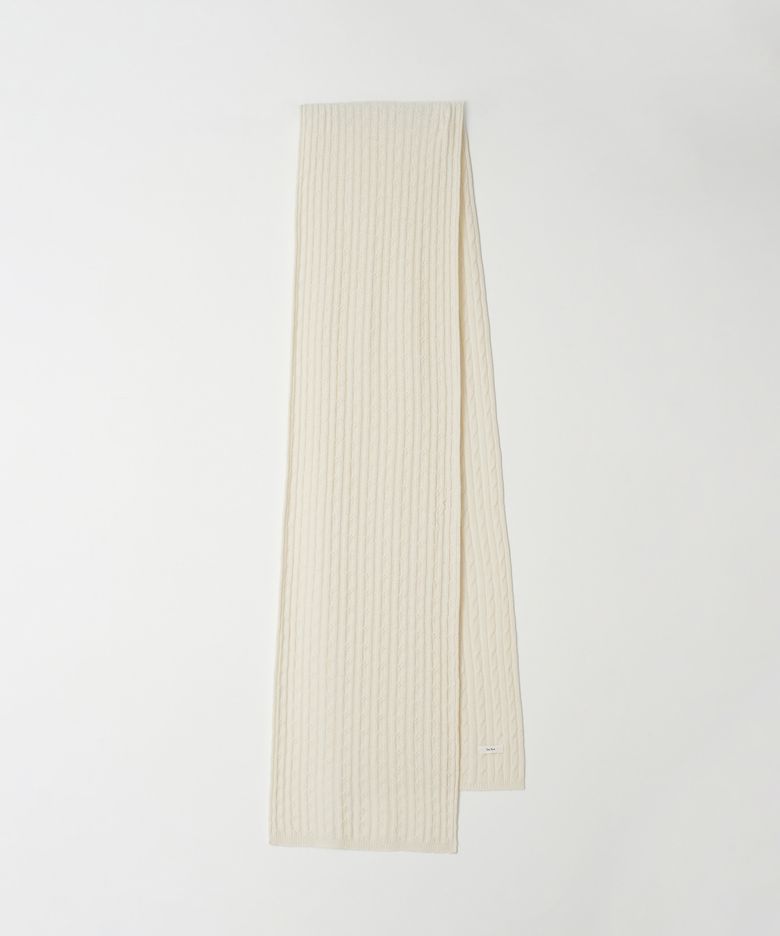 Cable Wool Muffler(Ivory)