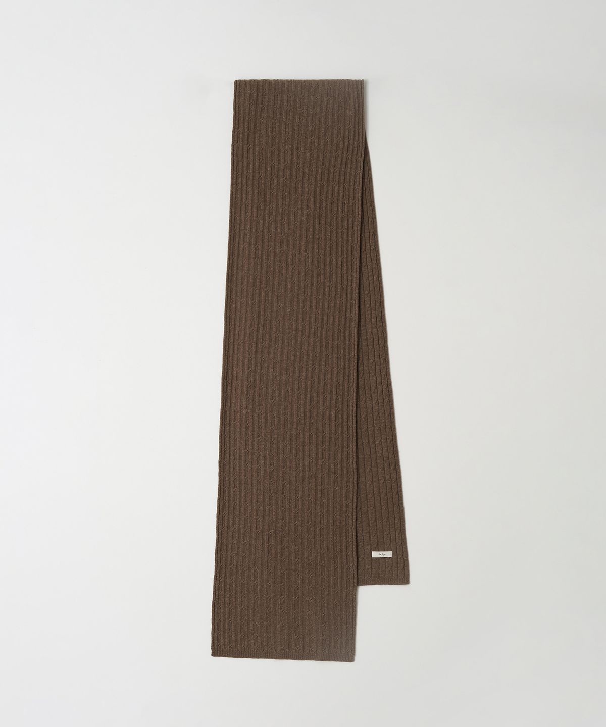 더라이(THERYE) Cable Wool Muffler(Brown)