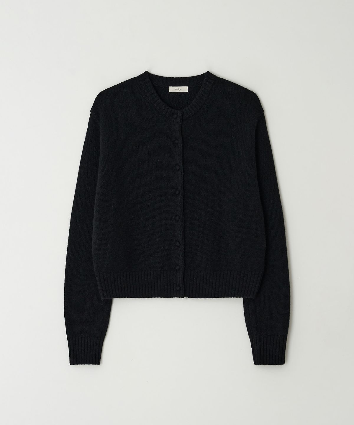 더라이(THERYE) Alpaca Round Cardigan(Black)