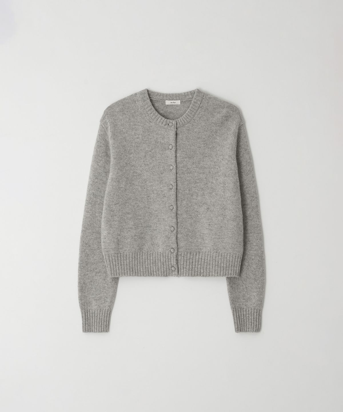 더라이(THERYE) Alpaca Round Cardigan(Grey)