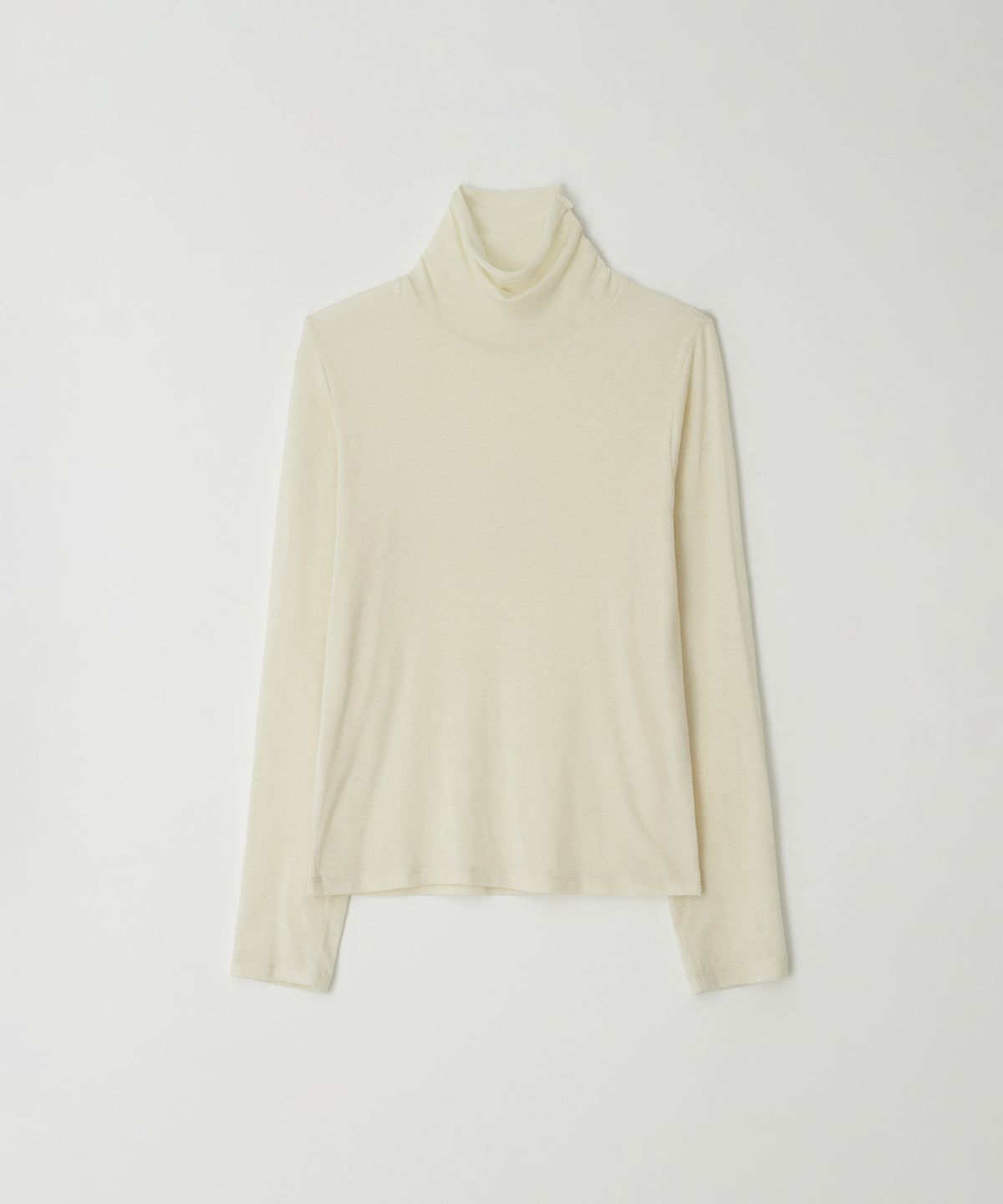 더라이(THERYE) Sheer Turtleneck Top(Cream)