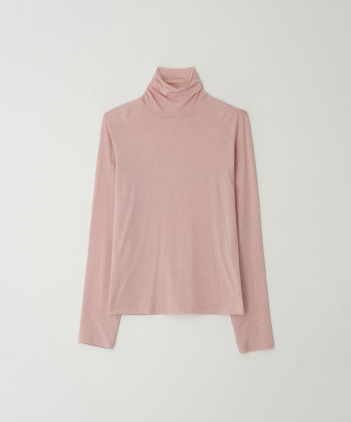 더라이(THERYE) Sheer Turtleneck Top(Light Pink)