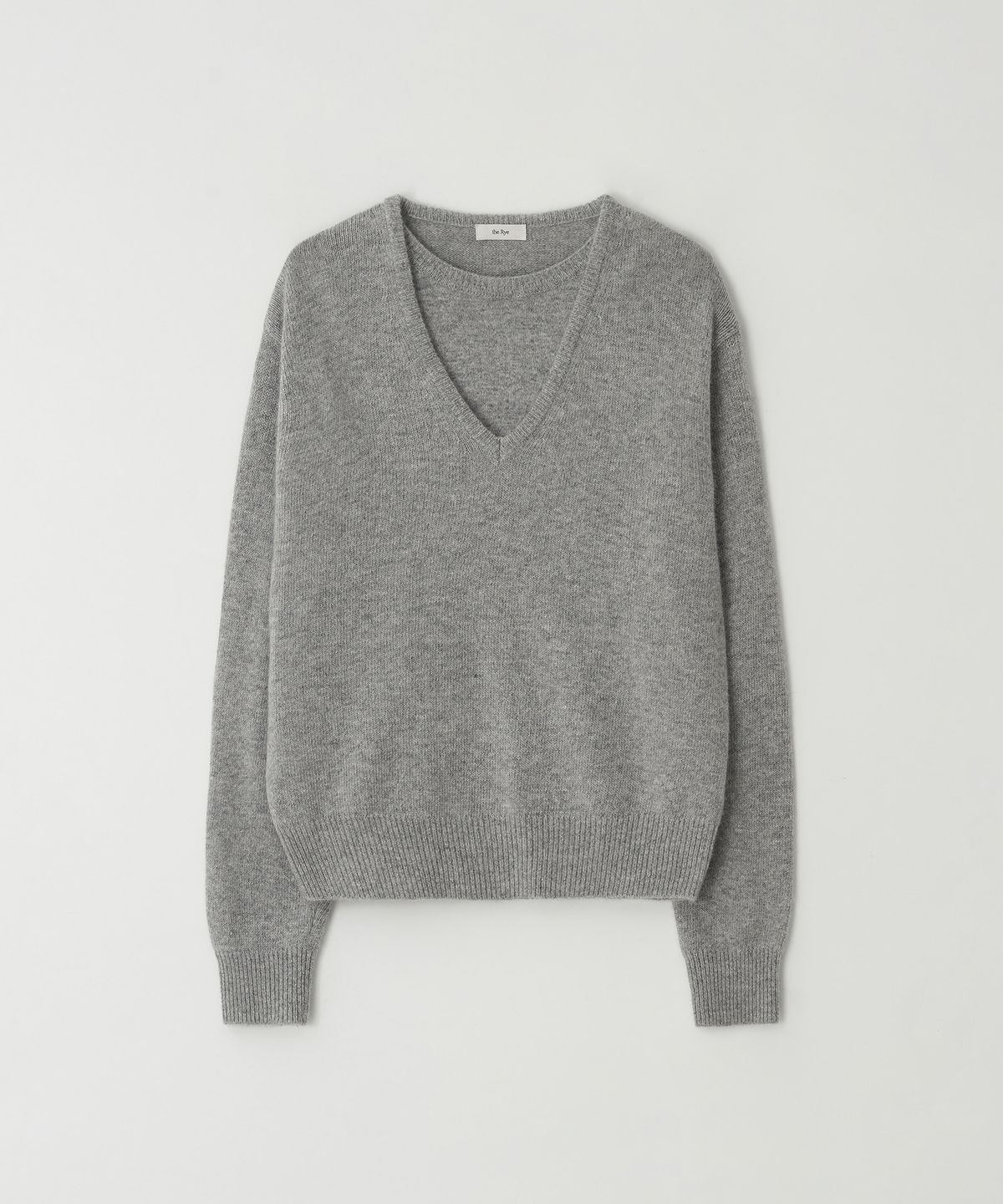 더라이(THERYE) Layered Knit(Grey)