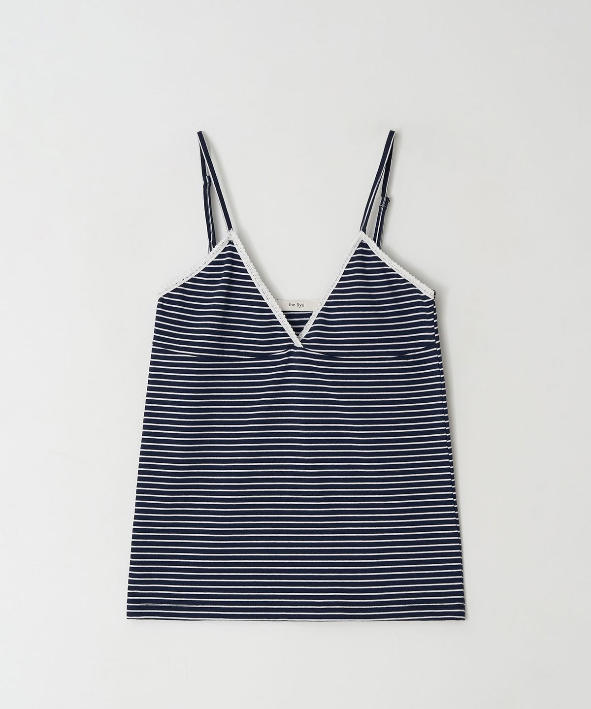 더라이(THERYE) Lace Sleeveless Top(Navy)
