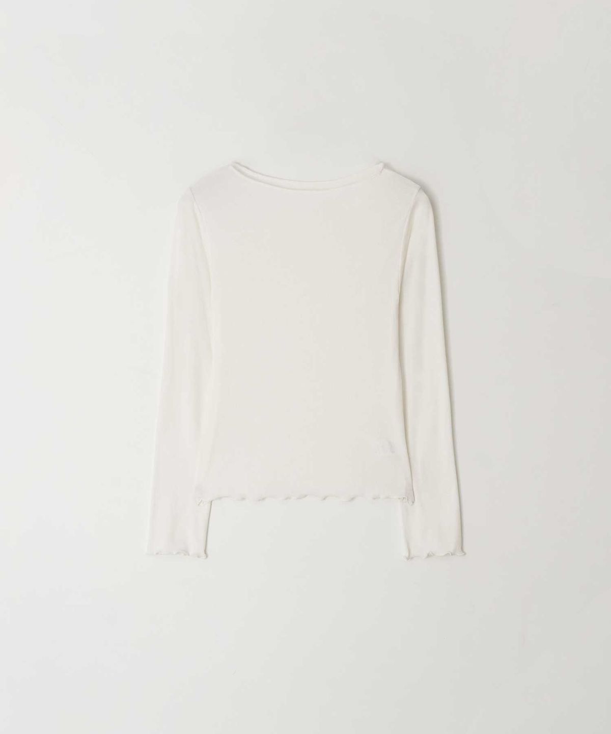 더라이(THERYE) Boat-neck Long Sleeve T-shirt(Ivory)