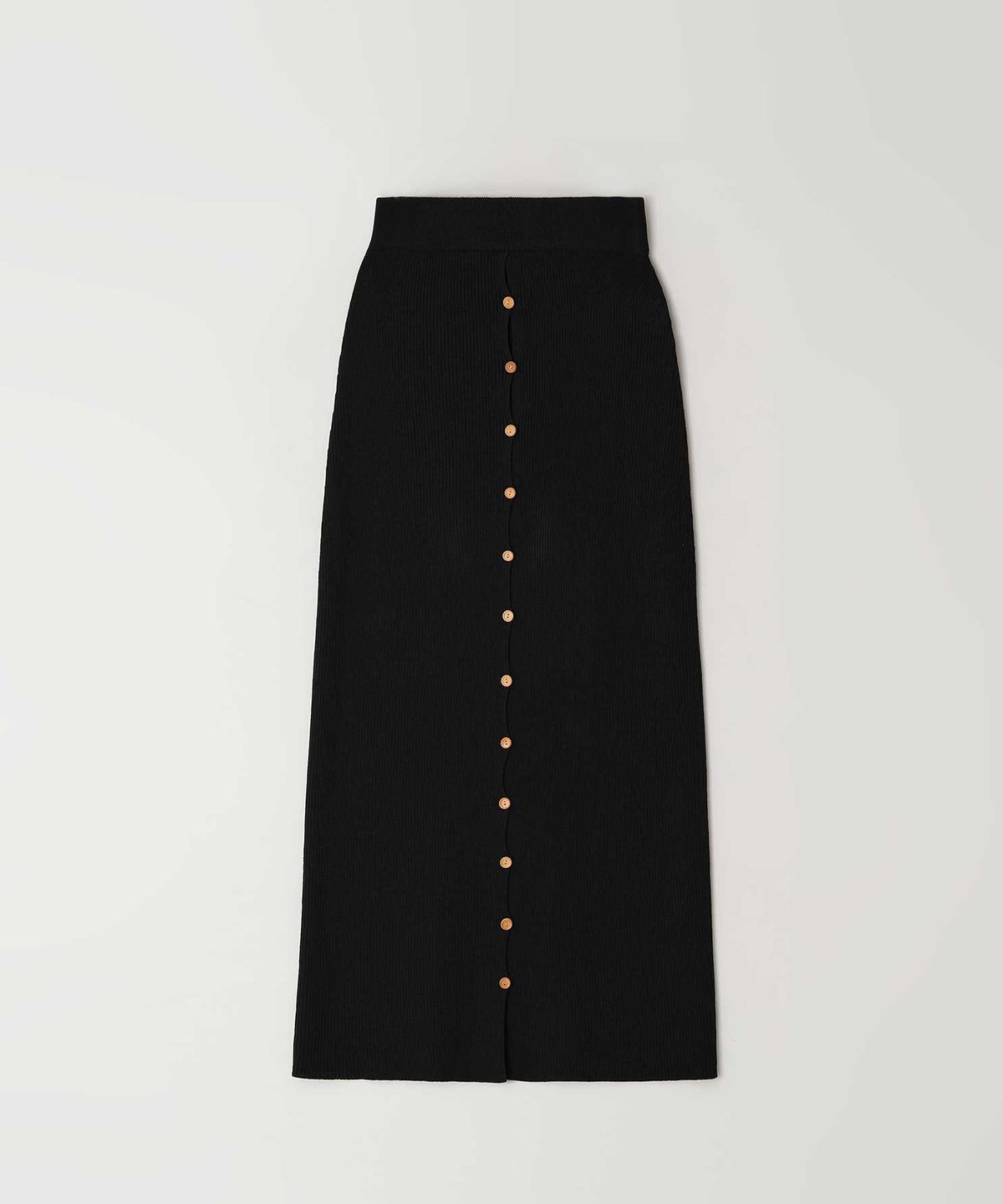더라이(THERYE) Button Knit Skirt(Black)